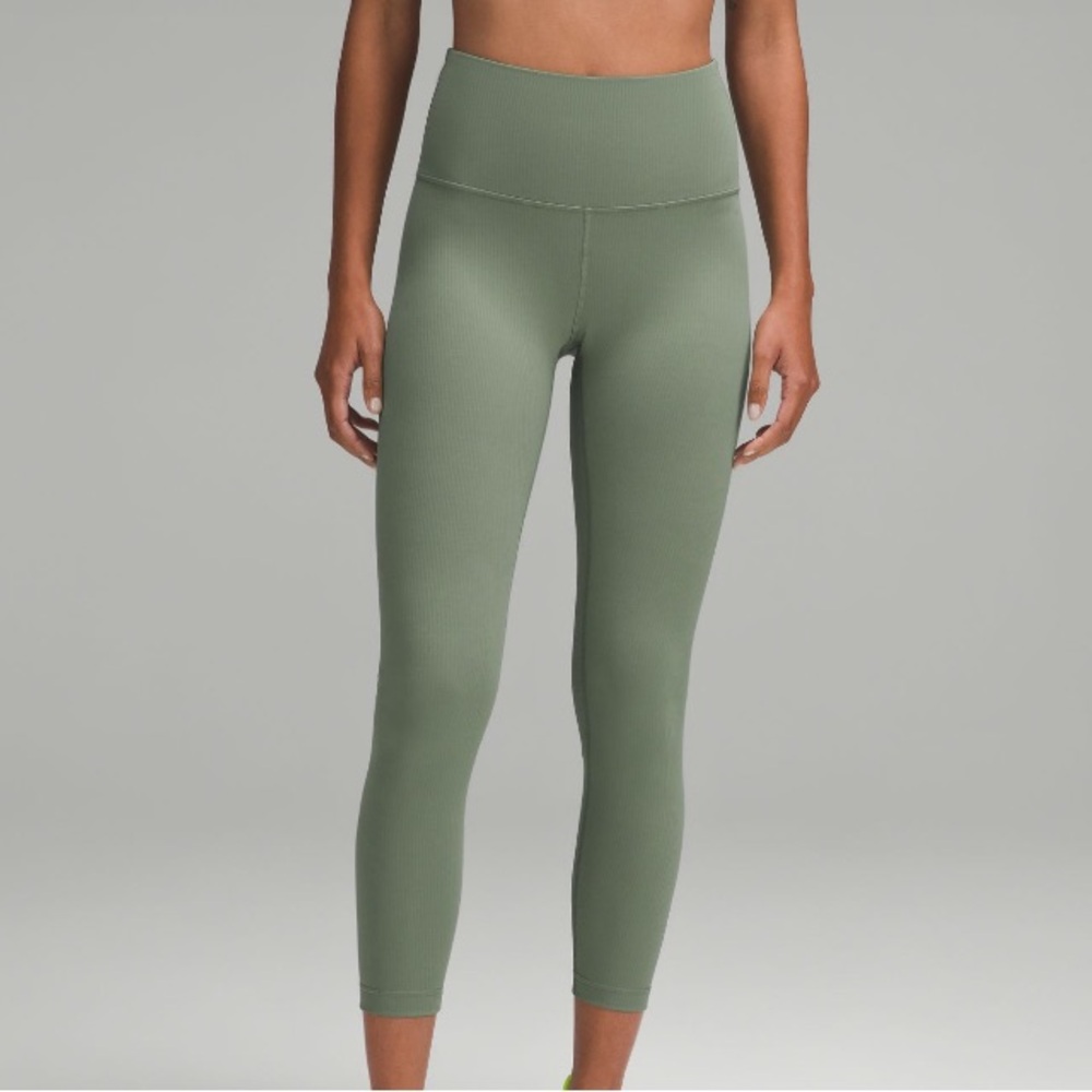 LULULEMON WUNDER TRAIN HIGH-RISE RIBBED TIGHT 25”